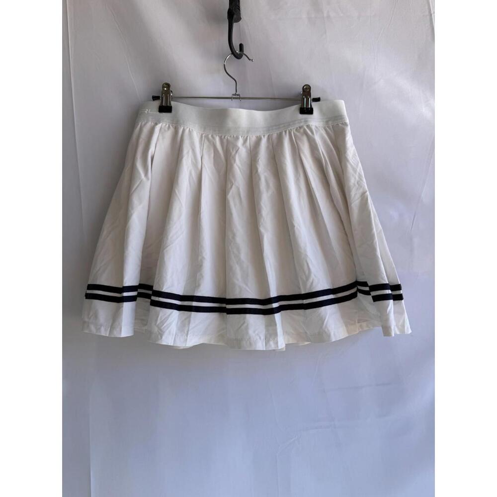 Polo Ralph Lauren White Stretch High-Waisted Pleated Skort Size M - Picture 3 of 5